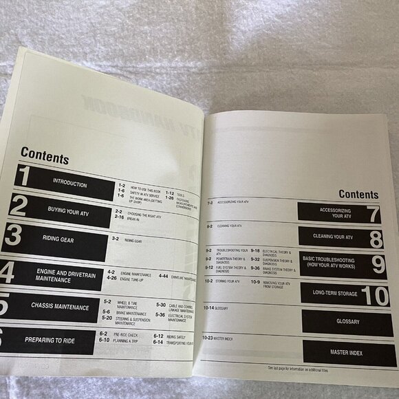 ATV Handbook Haynes Repair Manuals Paperback By Chilton 1999 Christopher Bishop - Picture 10 of 15